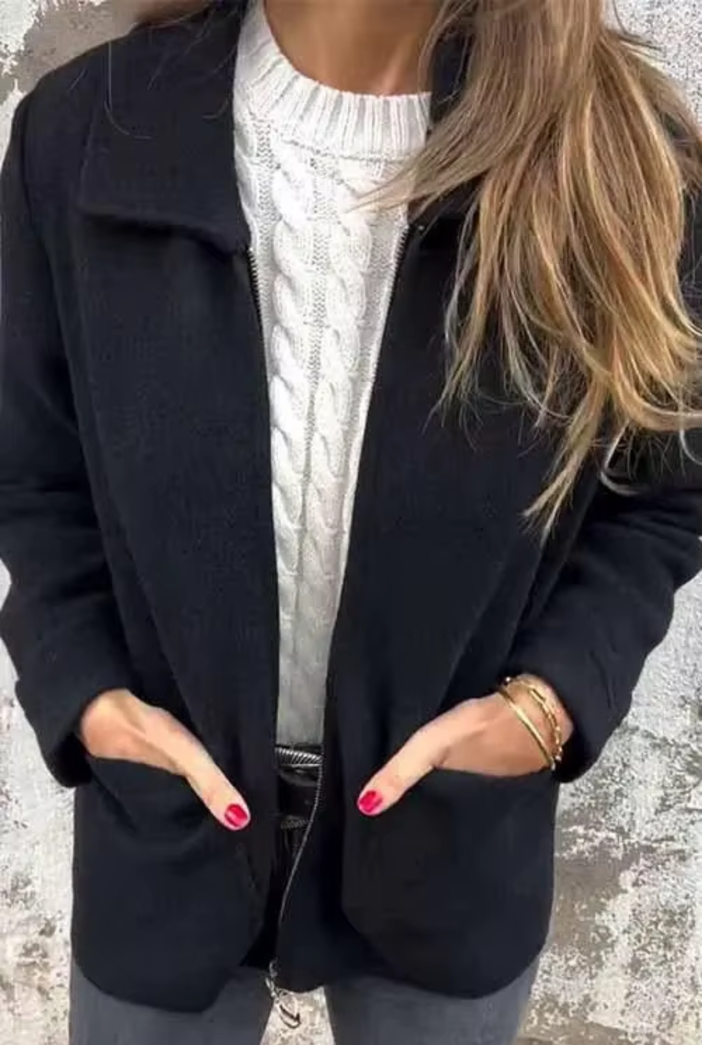 Veste Chic en Tissu Doux