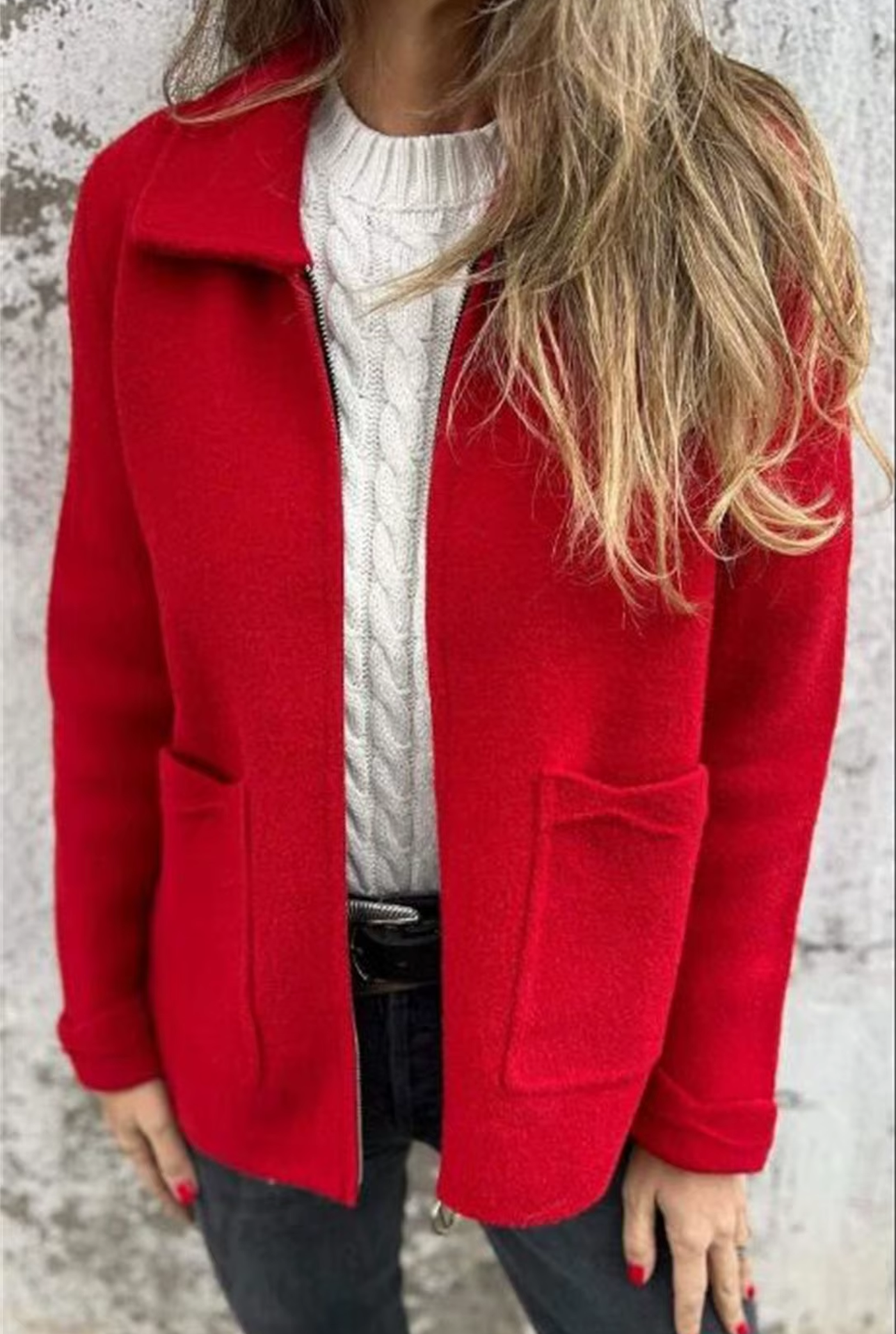 Veste Chic en Tissu Doux